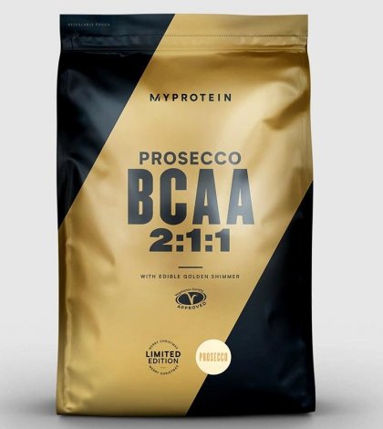 Лимитированные продажи Myprotein BCAA со вкусом Просекко и золотым шиммером