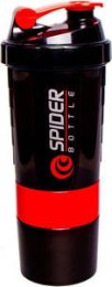 Шейкер Spider Bottle 2Go Black Edition Neon (Черно-красный, 500 мл)