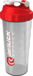 Шейкер Spider Bottle Maxi (Прозрачно-красный, 800 мл)