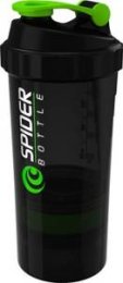 Шейкер Spider Bottle Maxi 2Go Black Edition (Черно-зеленый, 800 мл)