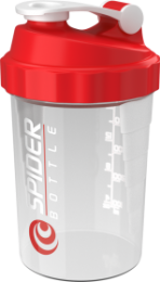 Шейкер Spider Bottle Mini (Прозрачно-красный, 500 мл)