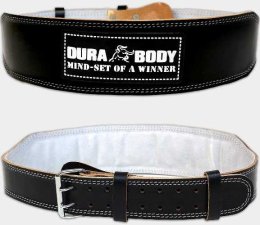Black Titan Leather Weight Lifting Belt Dura Body (Черный)