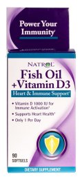 Fish Oil & Vitamin D3 (90 гел. капс.)